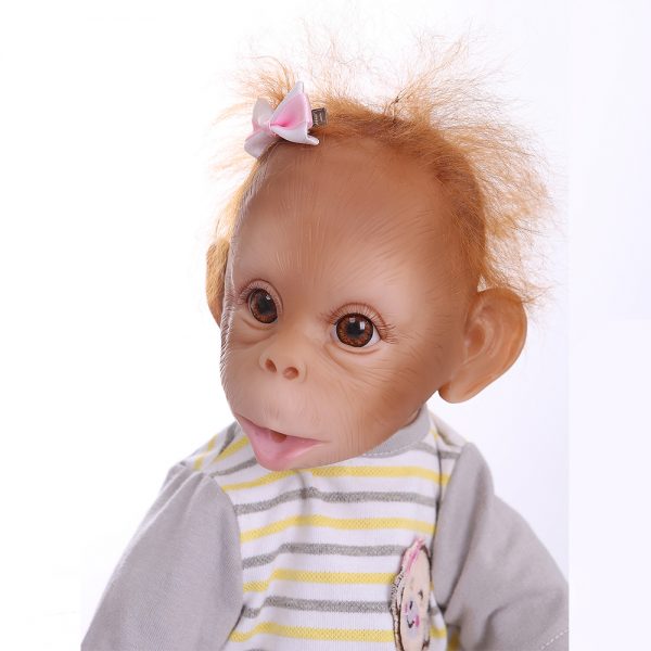 45CM Soft Lifelike Painting Monkey Girl Reborn Baby - World Reborn Doll