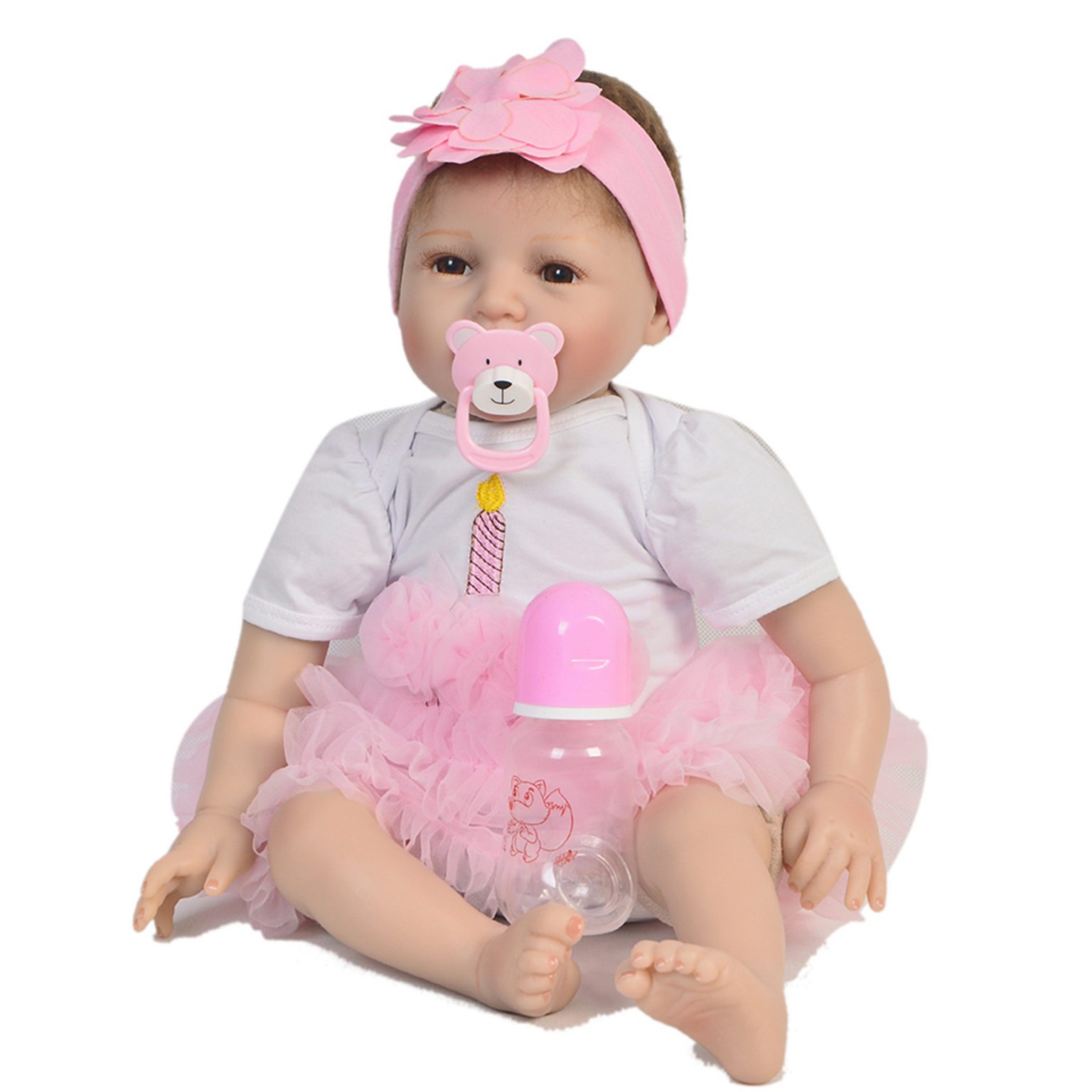 24inch Baby Dolls Soft Vinyl Silicone Reborn Doll - World Reborn Doll